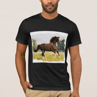 T-Shirt mit Pferd mit Sonnenbrille