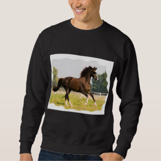 T-Shirt mit Pferd mit Sonnenbrille Sweatshirt