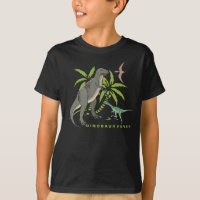 T-Shirt mit prähistorischen Kreaturen Dinosaurier
