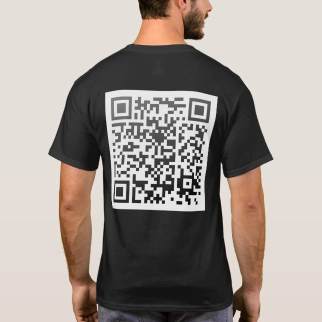 T - Shirt mit Qr Code (Rückseite)