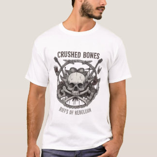 T-Shirt mit Rock-&-Roll-Albumcover-Motiv 'Totenkop