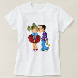 T - Shirt mit Romantischem Paar - Liebe - Kiss