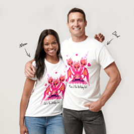 T-Shirt mit rosa Drachen