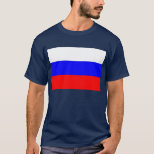 T Shirt mit russischer Flagge