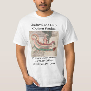 T - Shirt mit Schiff von mittelalterlichem