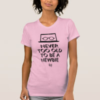 T-Shirt mit schlanker Oberfläche : nie zu alt (ros