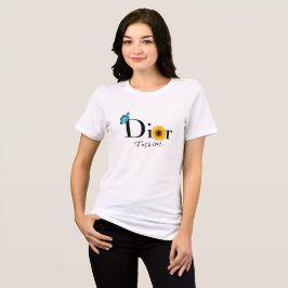 T - Shirt mit Schmetterling und Sonnenblume