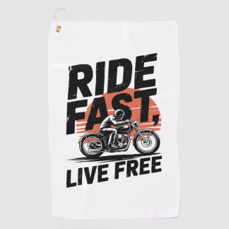 T - Shirt mit schnellem Live-Fahrrad Golfhandtuch