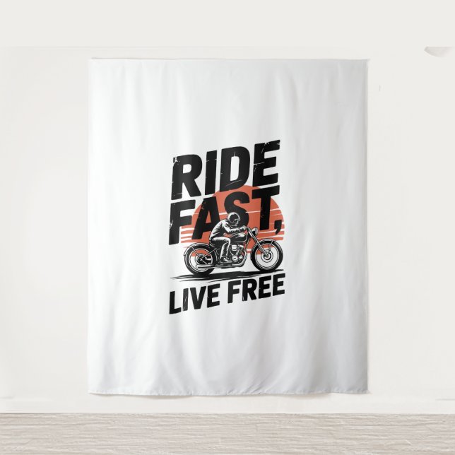 T - Shirt mit schnellem Live-Fahrrad Wandteppich (Vorderseite)
