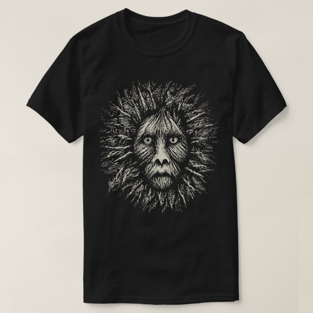 T - Shirt mit schwarzem und weißem Scratchboard (Design vorne)