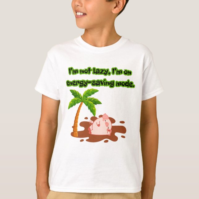 T - Shirt mit Schwein (Vorderseite)