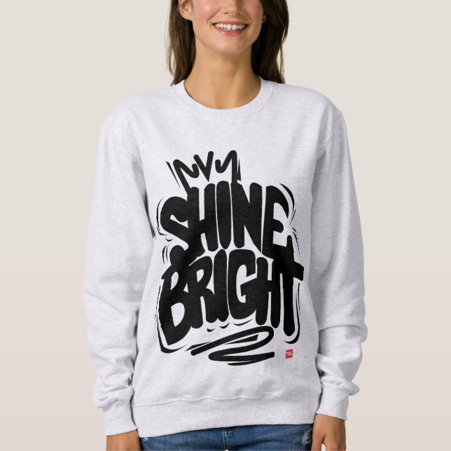 T-Shirt mit Shine Bright Qualität Sweatshirt (Vorderseite)