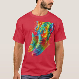 T-Shirt mit Sneakern