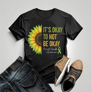 T-Shirt mit Sonnenblume für psychische Gesundheits
