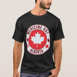 T-Shirt mit Stadtansicht von Medicine Hat, Kanada