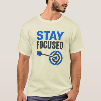 T-Shirt mit Stay Focused Motivation-Logo