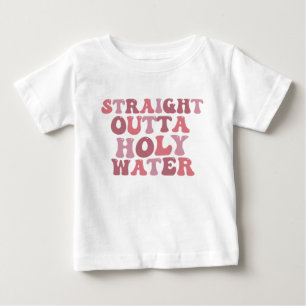 T-Shirt mit 'Straight Outta Heiliges Wasser', Lust