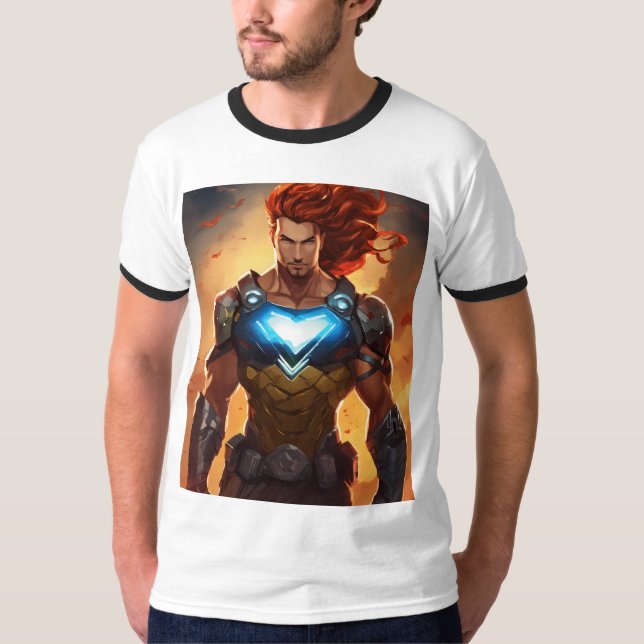 T Shirt mit Superhelden-Design (Vorderseite)