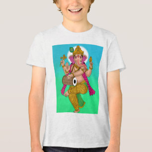 T-Shirt mit tanzendem Ganesha Tri-Blend Shirt