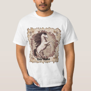 T-Shirt mit tanzendem Pferd