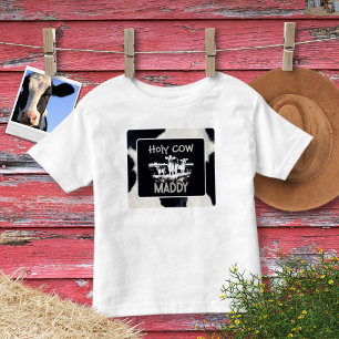 T-Shirt mit Tierprint und heiliger Kuh