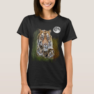 T-Shirt mit Tiger und Jungen