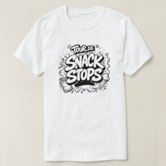 T-Shirt mit 'Tour de Snack Stops'-Text