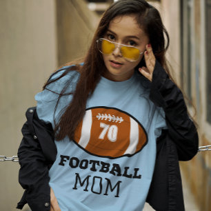 T-Shirt mit Trikotnummer für Football-Mütter