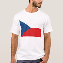T Shirt mit tschechischer Flagge