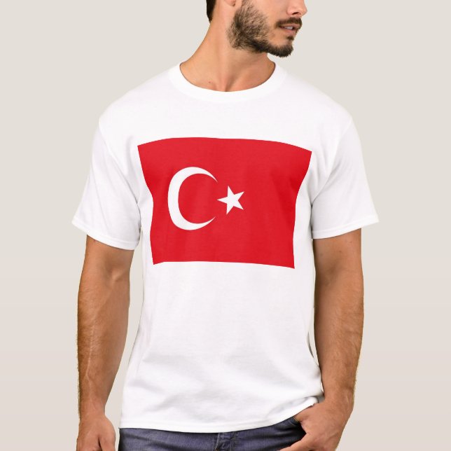 T Shirt mit türkischer Flagge (Vorderseite)