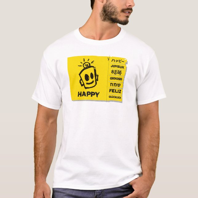 T-Shirt mit Übersetzungen (Vorderseite)