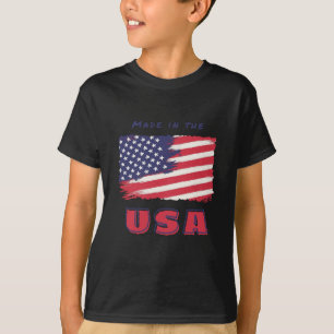 T - Shirt mit US-Flagge