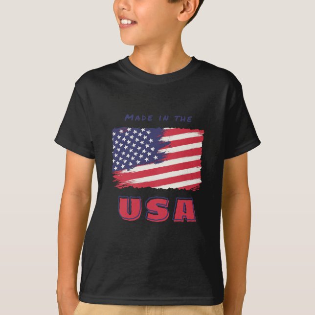 T - Shirt mit US-Flagge (Vorderseite)