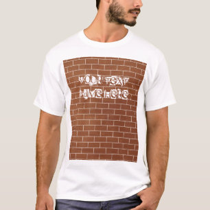 T - Shirt mit verborgenem Wall-Design mit benutzer
