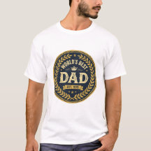 T-Shirt mit Vintage-Abzeichen 'Bester Vater der We