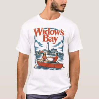 T-Shirt mit Vintage-Design-Kunst aus Widow's Bay