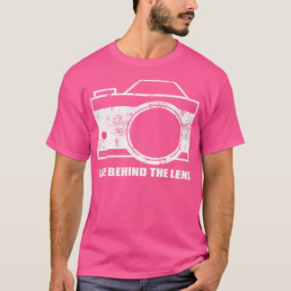 T-Shirt mit Vintage-Fotografie-Motiv 'Life Behind