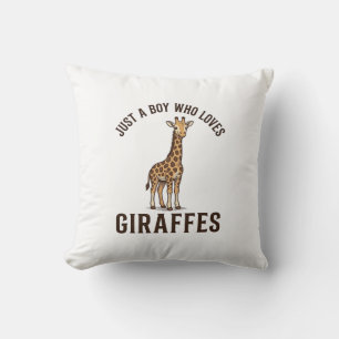 T-Shirt mit Vintage-Gravur für Jungen, die Giraffe Kissen