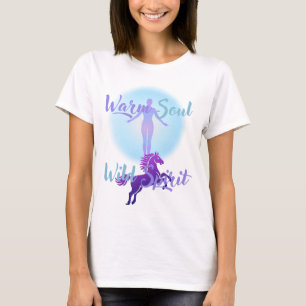 T-Shirt mit warmer Seele und wildem Geist