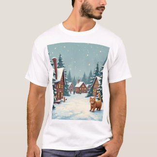 T - Shirt mit Weihnachten und Katzen