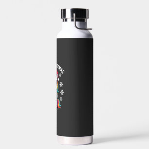 T-Shirt mit Weihnachts-Einhorn und Santa-Hut (3) Trinkflasche