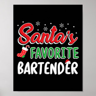 T-Shirt mit Weihnachtsmanns Lieblingstrinker - Süß Poster
