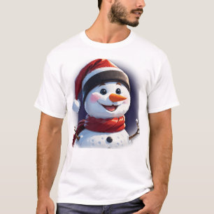 T - Shirt mit Weihnachtsschneemann