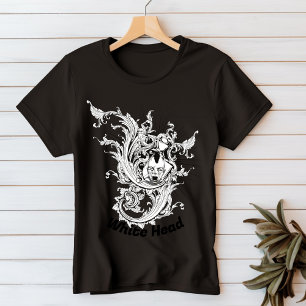 T - Shirt mit weißem Kopf