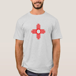 T-Shirt mit Zia-Sonnensymbol aus New Mexico
