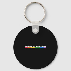 T-Shirt mit Zitat 'Friend Of Dorothy Rainbow Pride Schlüsselanhänger