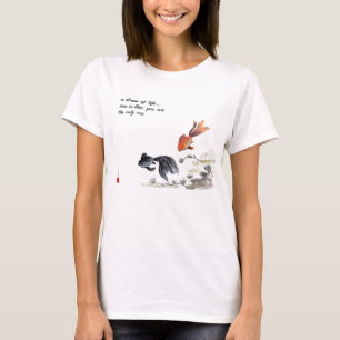 T - Shirt mit zwei Fischen