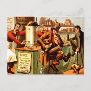 T-Shirt Mittagspause Postkarte