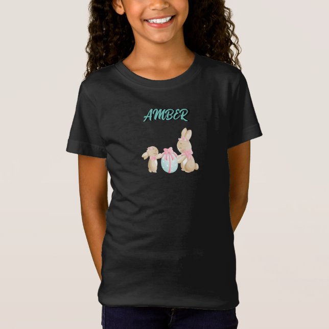 T - Shirt "MOMMY AND BABY BUNNY" IM OSTEN (Vorderseite)