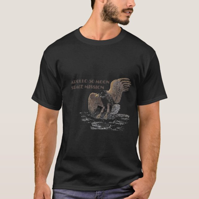 T - Shirt-Mondauftrag Raum 1969 Apollo 2019-1969 T-Shirt (Vorderseite)